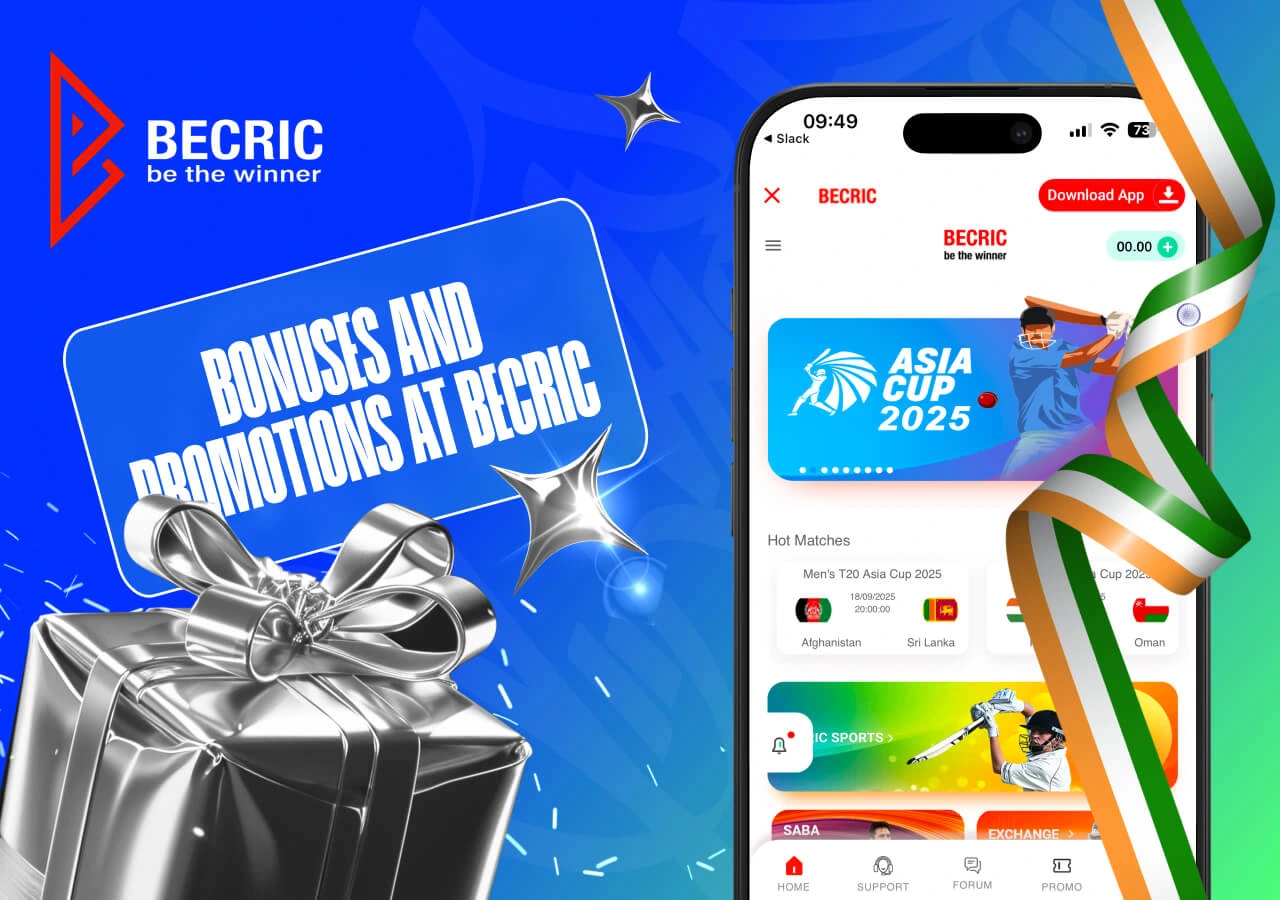 Becric Bonus Codes for Players from India Becric Bonus Codes for Players from India